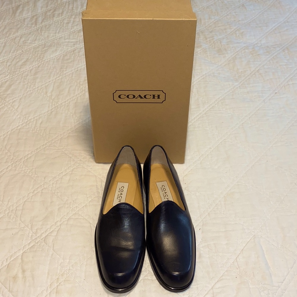 Vintage Coach black loafers